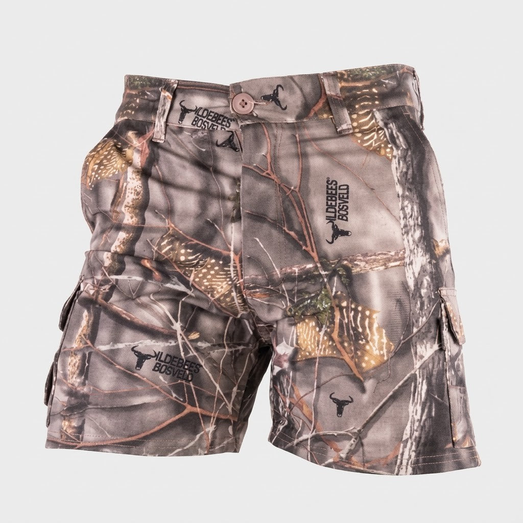 Wildebees Mens  12Cm Cargo Camo Shorts