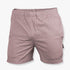 Wildebees Mens Casual Braai Shorts in khaki, featuring an elastic waist and a comfortable fit, displayed on a simple