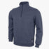 Wildebees Mens 1/4 Zip Fleece Sweater Denim Mel | Wildebees