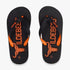 Wildebees Mens Flounder Sandal Black Orange | Wildebees
