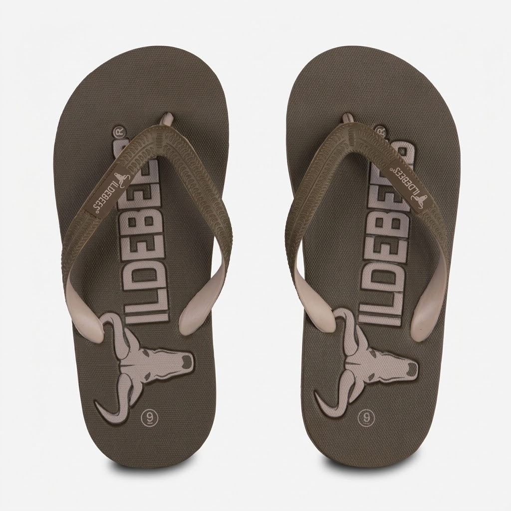 Wildebees Mens Flounder Sandal Fatigue Stone