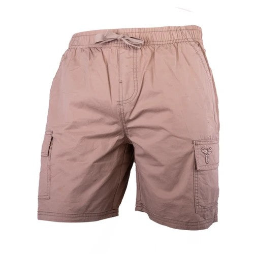 Wildebees Mens Full Elastic Shorts Khaki