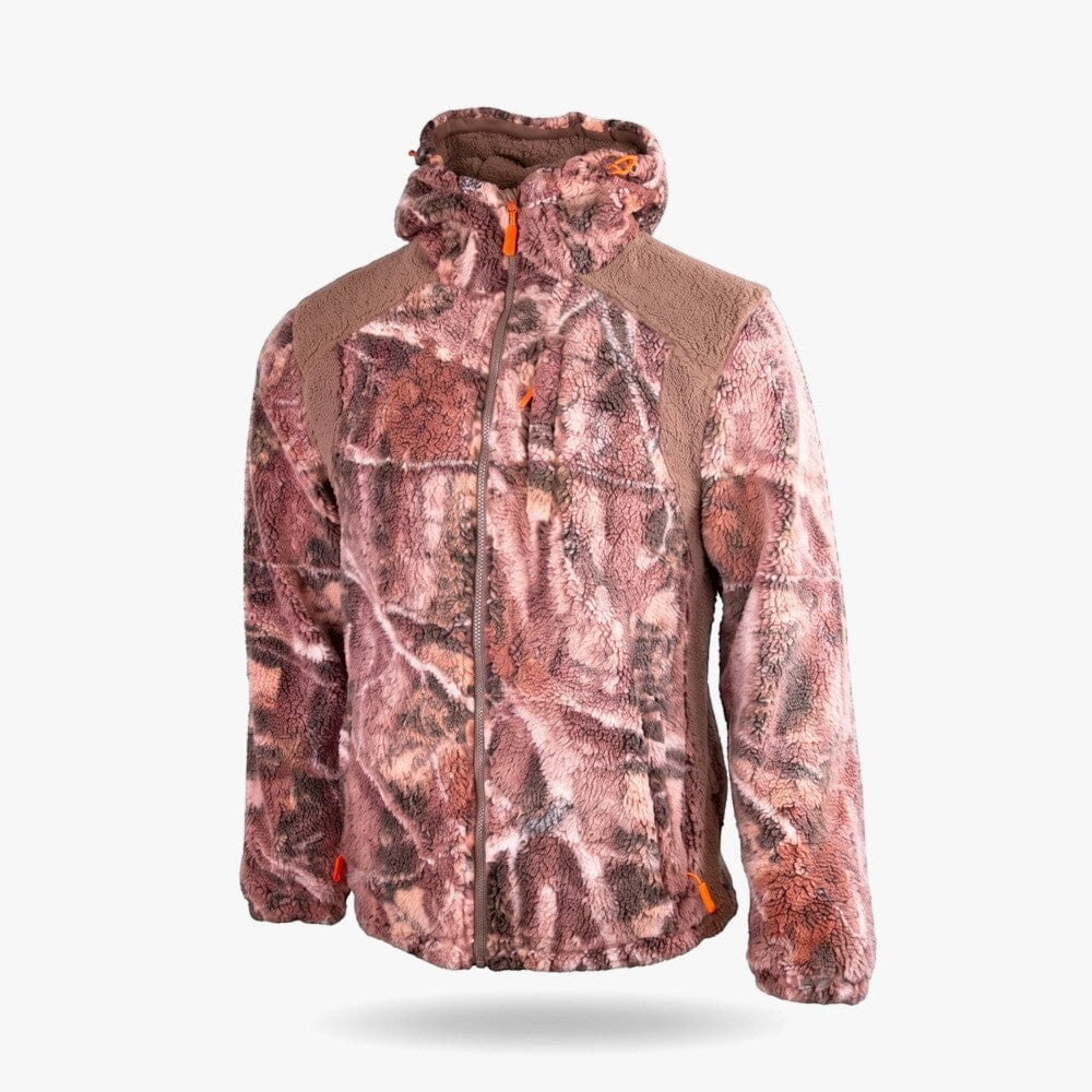 Wildebees Mens Sherpa Arctic Hooded Jacket Black Sekelbos Fawn | Wildebees