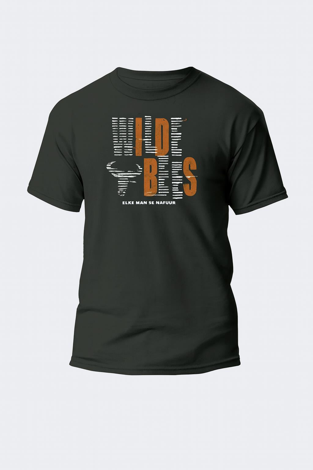 Wildebees Mens Sketch Look Tee Pewter