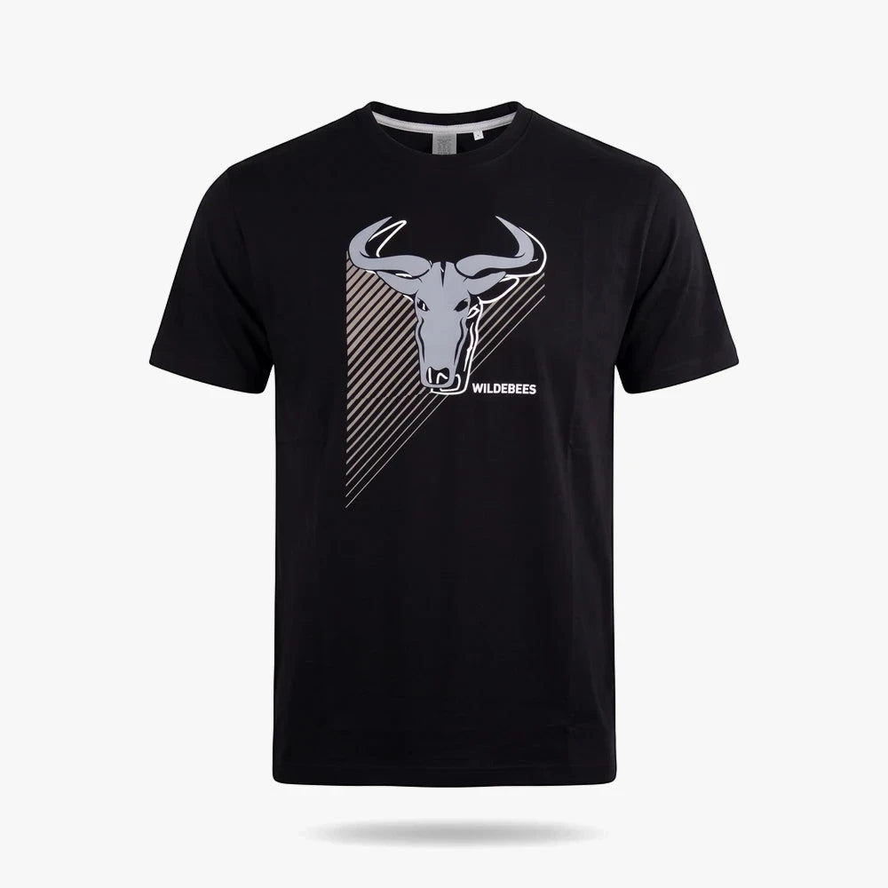 Wildebees Mens Striped Identity Tee Black | Wildebees