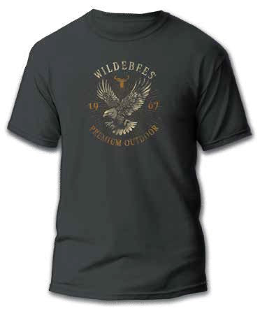 Wildebees Mens Take Flight Tee Pewter