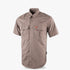 Wildebees Mens Tech Short Sleeve Vented Shirt Khaki | Wildebees
