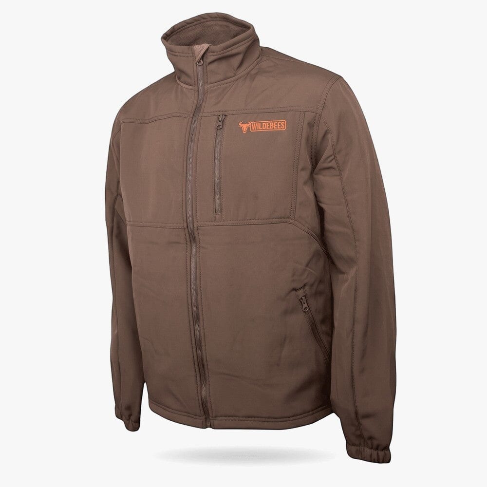 Wildebees Mens Teddy Bonded Plain Softshell Jacket Tobacco | Wildebees
