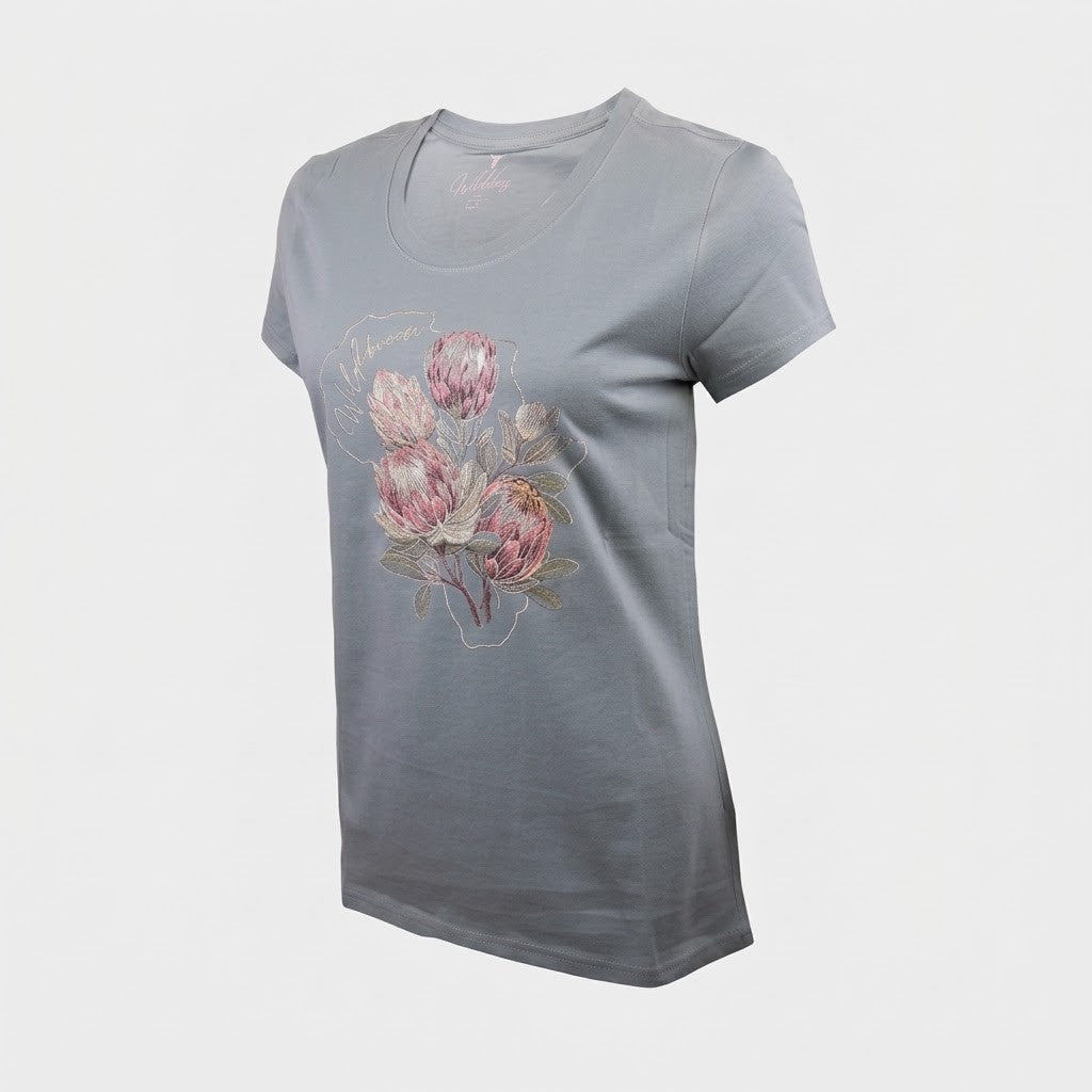 Wildebees Womens Africas Crown Short Sleeve Tee Pistachio