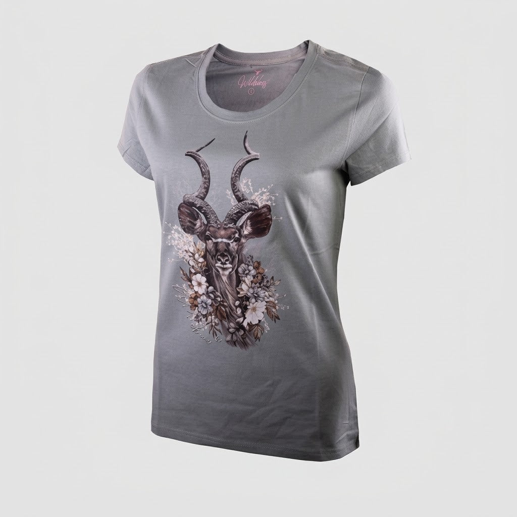 Wildebees Womens Alluring Kudu Tee Pistachio