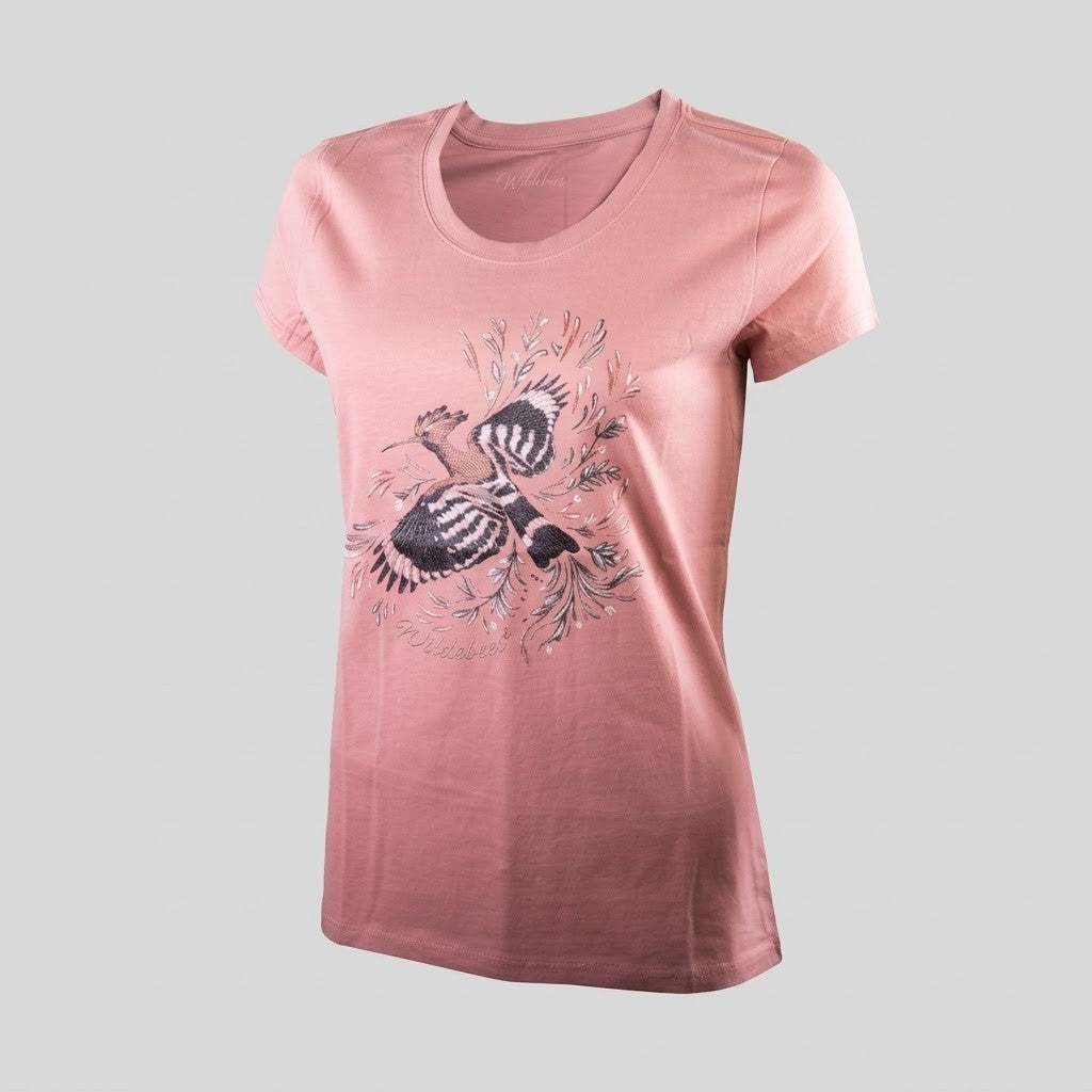 Wildebees Womens Blooming Hoepoe Tee Cameo