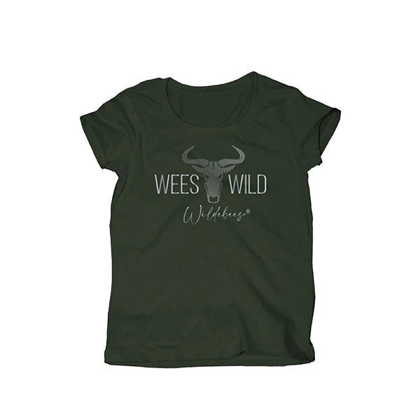 Wildebees Womens Foil Stripe Tee Basil