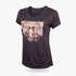 Wildebees Womens Leopardy Skull Tee Graphite | Wildebees
